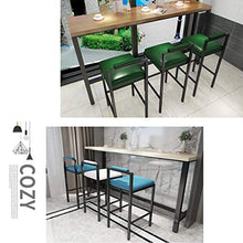 XHCP Bancone da Cucina Sgabelli da Bar Mobili da Soggiorno Sgabelli da Bar con Gambe in Metallo Nero/Schienale Cavo | Seggiolone Casual Imbottito in PU per bancone/Cucina/colazion