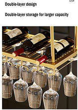 LJFJJ Porta Bottiglie da Vino Sospeso Decorazione in Ferro battuto Porta Calice Altezza e Larghezza Regolabili Memoria di Massa per Calice, Bottiglia di Vino Rosso 60/80/100/120 cm