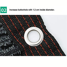 XIAOXIAO Rete ombreggiata Rete Parasole - Rete Parasole Impermeabile A Perno Piatto Orlatura Perforata Balcone Giardino Posto Auto Coperto Isolamento Rete Nero Multi Dimensioni (Size : 2x5m)