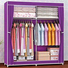 JFFFFWI Armadio Guardaroba Guardaroba 168 * 130 * 46cm Guardaroba Semplice Panno (Colore: C)