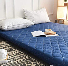 WANGT Materassino per Dormire Estivo, Materasso Pieghevole Traspirante per Pavimento in Poliestere per Camera da Letto al Piano Terra,A-150x200cm(59x79inch)