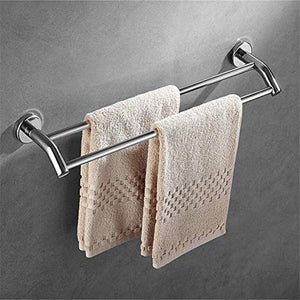 lqgpsx Portasciugamani a Doppio palo portasciugamani in Acciaio Inossidabile 304 Portasciugamani da Cucina per Bagno Cuscinetti per Accessori da Bagno robusti Portasciugamani da 18 Pollici a Parete