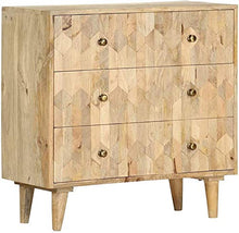 Governo del cassetto di archiviazione Mobile con cassetti Comodino for Soggiorno Camera da Letto 75x35x75 cm Solid Mango Legno Hyococ