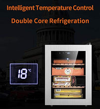 Armadio Idratante Sigaro Elettronico, Controllo Della Temperatura Intelligente, Rack Di Cigari Di Legno in Legno Di Cedro A 4 Strati, Touch Screen, Struttura Indipendente, 33L
