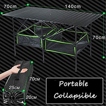 CASTOR Tavolo da Picnic all'aperto Tavolo da Campeggio Pieghevole con Piano Tavolo in Alluminio, Facile da Montare, tavoli Portatili Leggeri per Cucinare Esterni BBQ RV Picnic BBQ Party Table