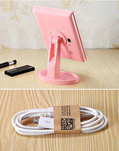 UYZ Specchio da toeletta per la Pulizia dello Specchio Portatile Princess a LED con Luce Touch Screen Lampada da Tavolo Specchio da toeletta Quadrato