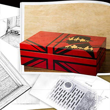 Humidor Cigar Humidor Scatola di Sigari in Legno di Cedro Accessori per Sigari Traspiranti E Che Assorbono L'umidità La Vernice per Pianoforte può Contenere 100 Sigari