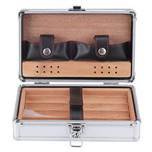 Taidda humidor, Custodia per sigari custodia in alluminio rivestita di cedro per sigari con custodia in umido di cedro Scatola regalo portatile per viaggi di famiglia all'aperto