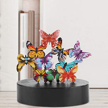 Raguso Scultura educativa personalità Magnetica Artigianato in Metallo Modello da scrivania Farfalla da Tavolo Magnetica per Giocattolo da Tavolo Home Office(Color Butterfly)