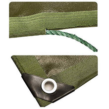 MTYLX Telo Multiuso per Esterni, Teloni Impermeabili in Tela Spessa Resistente Tenda Multiuso con Occhielli Verde 600G / ㎡,un,3X5M