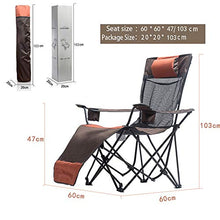 FUFU Sedie a sdraio Sedia reclinabile, sedia pieghevole sedia pausa pranzo pigro portatile sedia all'aperto per il tempo libero sedia da spiaggia sedia posteriore ufficio pieghevole letto 60 * 60 * 10