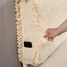 Copertura per Testiera per Letto in Velluto di Cristallo Doppia Singola Queen King Size Copri Testata Letto Addensato Cotone Trapuntato Protezione per Schienale Copertura Decorazione,Yellow-12cm