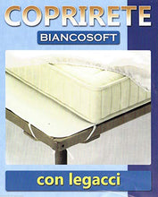 LINEASANIT Coprirete Feltro con Laccetti, legacci. Bianco Soft (1 Piazza, Singolo)