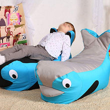 Laishutin Divano Divano Bambino per Bambini con Sacco a Pelo e Divano Piccolo per Soggiorno e Ufficio (Color : Gray Blue, Size : 75 * 30 * 33cm)