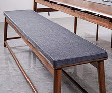 Cuscino per panca da 3/5 cm, 2 o 3 posti, per interni ed esterni, 100/120/150 cm, per tavolo da pranzo, cucina, dimensioni: 90 x 40 x 5 cm, grigio scuro)