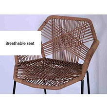 Zhangmeiren Sedia di Vimini Seggiolone Sgabello da Bar Reception Seggiolone in Rattan for Il Tempo Libero Balcone Sedia Sedia da Bar