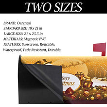 Scatola regalo natalizia con pupazzo di neve Babbo Natale, renne, inverno, neve, cassette delle lettere magnetiche, decorazione per la casa, dimensioni standard, 53,3 x 45,7 cm