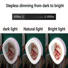 ACEWD Organizzatore di Trucco Scatole per Esposizione di Gioielli E Cosmetici Moderni con Specchio LED, Porta Cosmetici per Bagno, Comò, Vanità E Piano di Lavoro (3 Cassetti),A