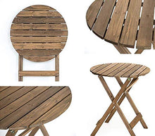 Attrezzatura domestica Tavolo pieghevole Tavoli da giardino Tavolo da pranzo Piccolo rotondo basso e sedie Set per campeggio all'aperto Tavolo da pranzo pieghevole in legno portatile (Dimensioni: #