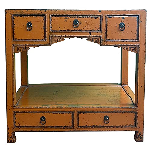 Asia Kommodel - Credenza Arancio (76 x 78 x 42 cm), in stile asiatico, stile anni '5