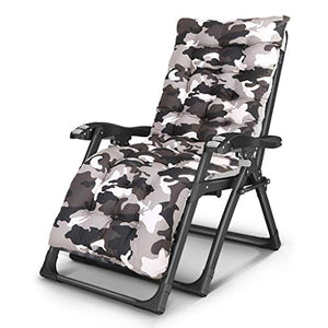 DGHJK Sedia Pieghevole a gravità Zero con Comodi Cuscini Lettino Relax Regolabile per Esterni da Giardino per Ponte Beach Yard Carico Massimo 200 kg