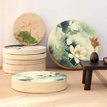 Waigg Kii - Cuscini per sedia con cerniera, 40/50/60 cm, rotondo, per interni ed esterni, per casa, giardino, 2,50 x 50 x 5 cm