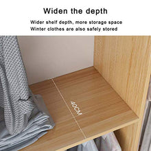 ZKHD Camera da Letto Semplice Armadio A Porta Scorrevole in Legno, Piccolo Appartamento ABBACCABILE GABINETTO di STOCCAGGIO, Affitto Armadio in Camera, Porta Mobile, Memorizzazione Multipla,80cm