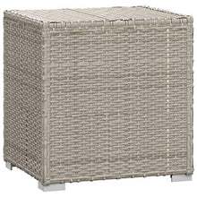 Tidyard 3 pz Set Lettini Prendisole Reclinabili in Polyrattan Grigio con Tavolino,Lettino da Sole,Lettino da Giardino Esterno,Lettino Prendisole da Piscina Patio Terrazzo Spaggia Mare