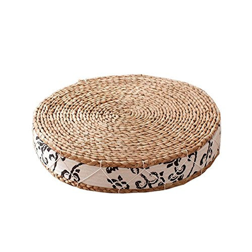 Fancy Pumpkin Tessitura di Paglia a Mano Yoga Piano Cuscino Cuscino di Seduta Cuscini ZA-Zen Mat, B