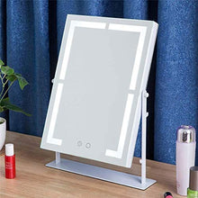 Specchio per Trucco (luminoso e caldo) è adatto per il bagno, Selfie fill light touch screen controllo della luce Specchio per Trucco a LED Specchio Illuminato Rotazione a 360 gradi Facile da trasport