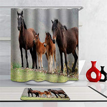 LIYAN Combinazione Bagno. Immagini Chiare E Colori Vivaci Rendono Il Tuo Bagno Pieno di Vita. Accessori da Bagno. Una Famiglia di Cavalli