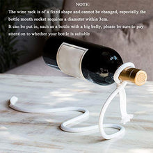 WEIFLY 2 Pezzi Creativa Vino Decorativa Domestica Bottle Holder, Decorazione Domestica Interni Mestieri di Natale Scultura in Metallo Regalo, Vino Tradizionale Rack Craft,Nero