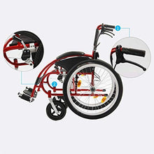Carrozzine Semoventi, Transiti Portatili Viaggi Sport E Tempo Libero, Carrelli Pieghevoli Portatili Ultraleggeri in Alluminio Assorbenti, Monopattini Manuali per Anziani con Disabiliti A