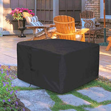 QINGXI Coperture per Set Arredo Giardino 125 X 125 X 74cm Telo Protettivo Rettangolare per Tavolo e Sedie da Esterni, Tessuto Oxford 600D, Impermeabile e Resistente UV