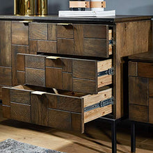 QuRRong Credenza Retro Colazione a Buffet con cassetti Multifunzionale gabinetto Sala da Pranzo casa Cucina Sala per Soggiorno Camera da Letto (Color : Natural, Size : 110x45x75cm)