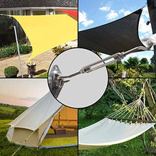 316 Marine Grade Shade Sail Hardware Kit per Rettangolo e Piazza Sun Shade Sail Installazione, 24 PZ (Argento) #29560