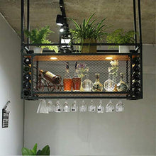 Portabottiglie Da Soffitto Con Porta Bicchiere Da Vino Portabottiglie Da Parete Scaffale A Soffitto Appeso Cucina Bar Legno Appeso In Metallo Porta Calice Portabottiglie