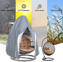 zimohe Copertura della Sedia Dondolo,Rattan da Giardino Wicker Coperture Mobili Impermeabili per Sedie Sospese - Antipolvere Protettiva Copertina,190x115cm (Grigio)
