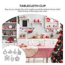 Clip per tovaglia decorativa 7 pz Tovaglia Pesi Pesisca Copertura da tavolo in metallo clip pendente supporto fibbie fai da te Panno appeso Picnic Table Cover Decorazione per la festa nuziale pic-nic