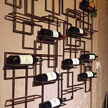 Dongyd Calici Scaffalature Metalliche Con Montaggio A Parete Attaccatura Del Supporto Di Bottiglia Del Vino Wine Wall Mounted Rack |Altezza Regolabile |Wall Hanging Mounted Holder Bottiglia Di Vino |M