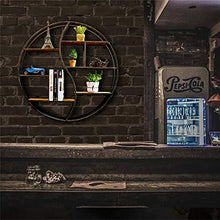 ZFF Wine rack Scaffale Divisorio A Parete | Scaffale A Parete Rotondo in Ferro for Camera da Letto Soggiorno Utilizzato for Scaffale di Stoccaggio Scaffale di Esposizione Cornice Decorativa Mobile