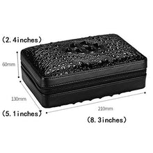Accessori e umidificatori per sigari Leather Cigar Cabinet in Uscita Portable Storage Box Naturale Legno di Cedro Cigar Umidificatore di Alta qualità Tessuto 4 può Essere Salvata Regalo