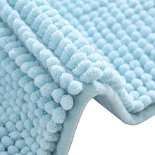 Facile da pulire Set da bagno rettangolare in due pezzi a forma di U Tappetino antiscivolo indossabile Tappetino da bagno per il bagno(Blue-green)