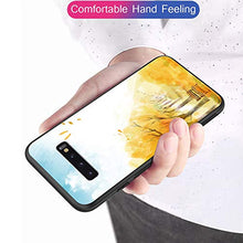 Suhctup Compatibile con Samsung Galaxy S10 Plus / S10+ Custodia Protettiva in Vetro Temperato 9H + Cornice Paraurti in TPU Silicone Morbido Assorbimento Degli Urti a 360 Gradi Protezione -albero