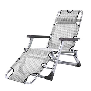 Hfyg Lettino Prendisole Sedie adagiantesi del Patio, Sedia a Sdraio del Patio di gravità Zero Sedia Pieghevole Pieghevole Portatile di Campeggio della Spiaggia di Sostegno 440lbs Chaise Longue