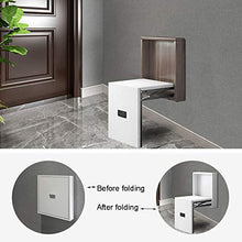 Folding chair Sgabello Cambia Scarpe Pieghevole a Parete, Sedile Ribaltabile Bagno, poggiapiedi, Sedia Pieghevole Invisibile, fasciatoio in Legno massello