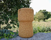 Greencorks, Collezione BEERPOUF, Coppia di Sgabelli Piccoli in Sughero. Altezza 40 Centimetri. Variante in Sughero Biondo.