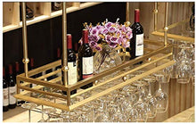 Leifeng Tower Classico A soffitto Hanging Calici Wine Glass Hanger Organizzatore Rack, Metallo, Oro