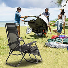 PAKUES-QO Sedia a Sdraio Pieghevole Regolabile per Esterni Sedia obliqua Relax Casual Design ergonomico per terrazza Patio Spiaggia Cuscinetto da Giardino Peso 120 kg Nero