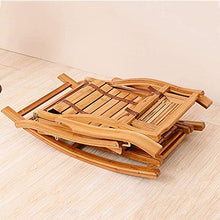 Sedia Lounge Sedia Regolabile Chaise Reclinabile Bamboo Sedia a Dondolo Pieghevole Pieghevole Sedia a Sdraio Portatile per Giardino Prato a Sdraio Backyard